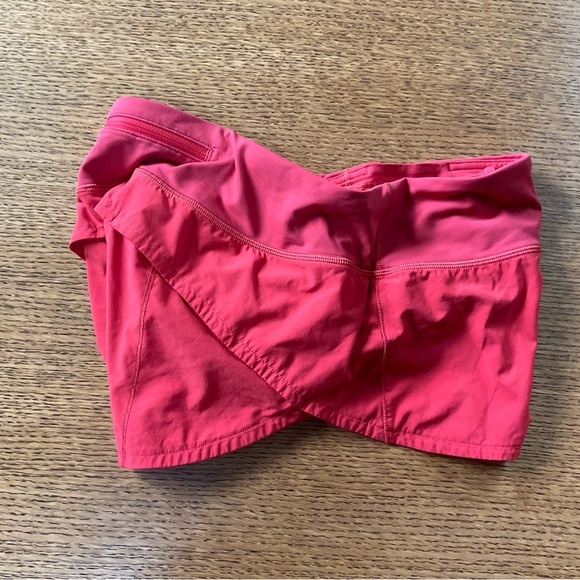 LULULEMON Red/Pink Speed Up Shorts - Picture 8 of 8